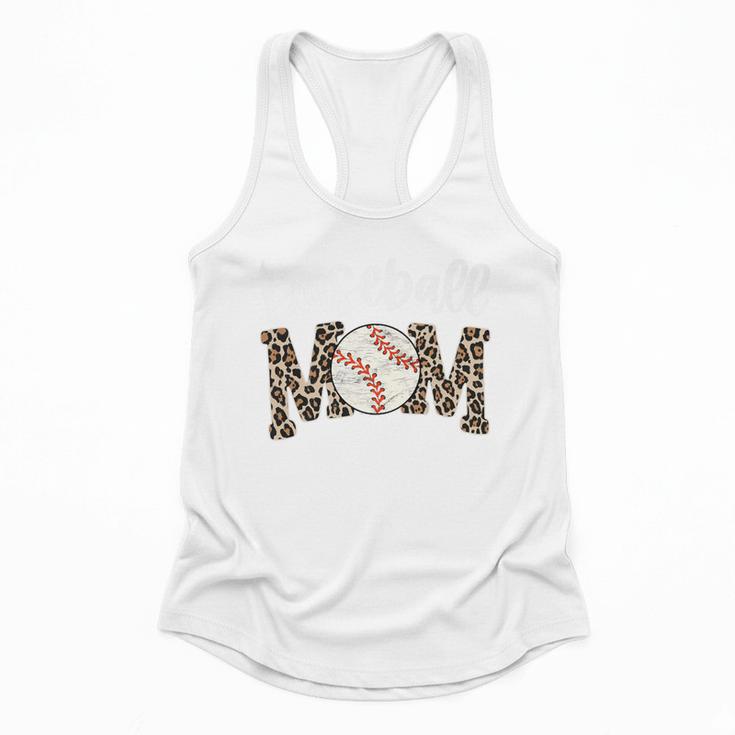 Leopard Baseball Mom Baseball Mama Retro Cute Mother's Day Premium Flowy Tank