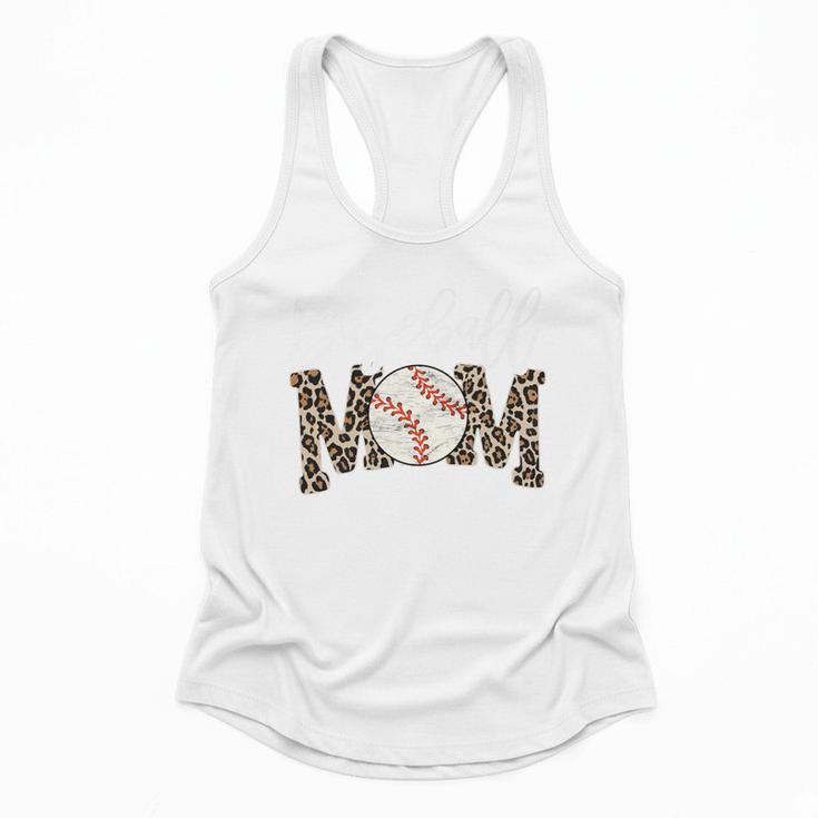 Leopard Baseball Mom Matching Baseball Mama Family Matching Premium Flowy Tank