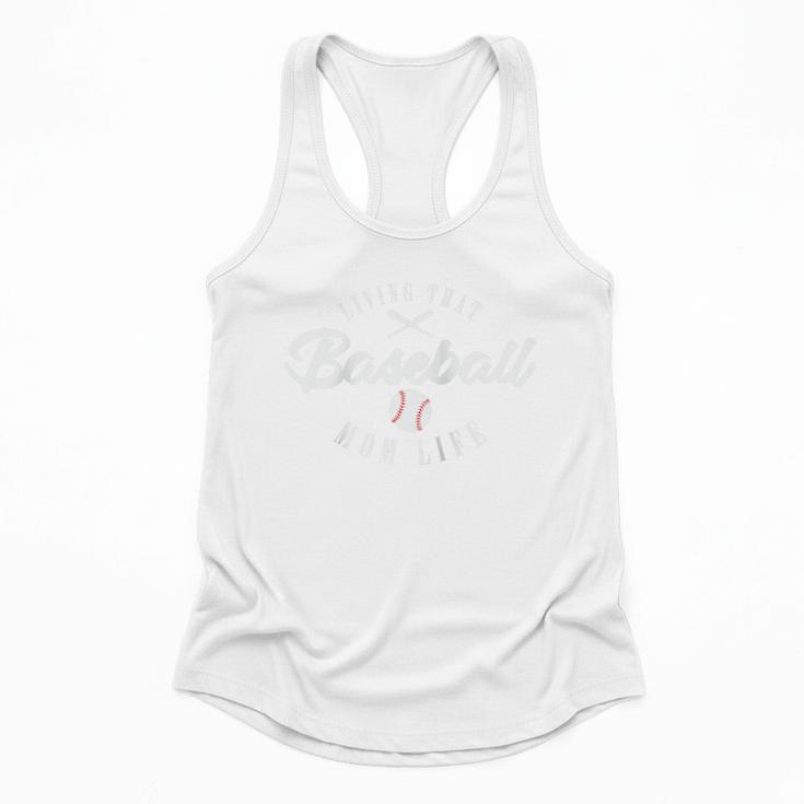 Living That Baseball Mom Life Team Raglan Baseball Tee Flowy Tank Living That Baseball Mom Life Team Raglan Baseball Tee Flowy Tank