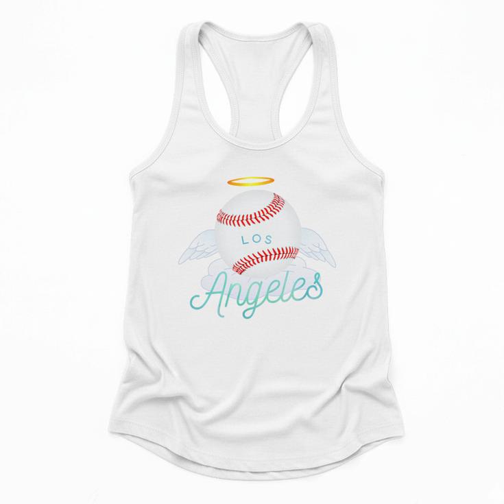 Los Angeles Angel Ball Tshirt Cool Baseball Team Premium Tri-Blend Flowy Tank