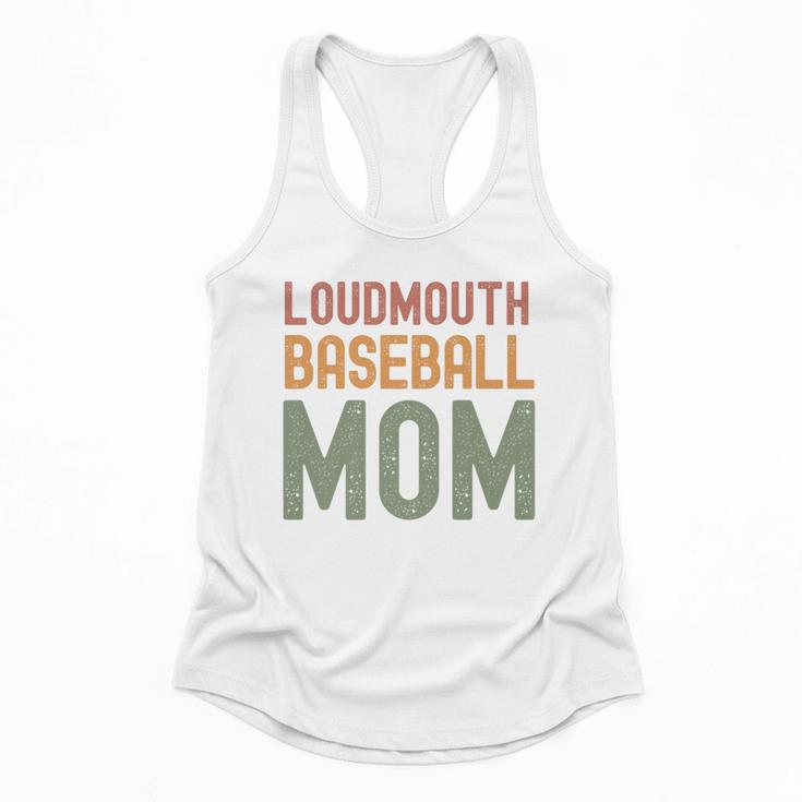 Loudmouth Baseball Mom  Sports Cute Text Premium Flowy Tank