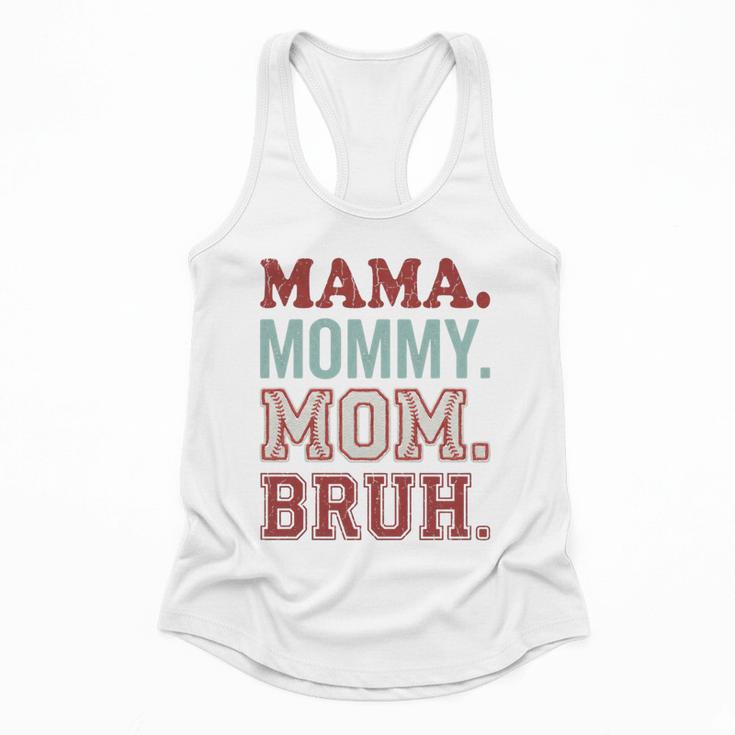Mama Mommy Mom Bruh Baseball Mom Life Flowy Tank