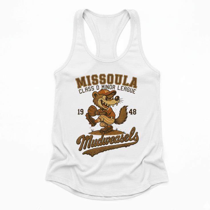 Missoula Mudweasels Retro Minor League Baseball Flowy Tank