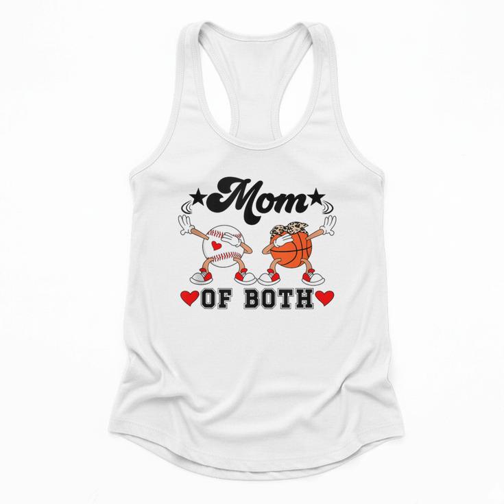 Mom Of Both Basketball Baseball Mom Flowy Tank