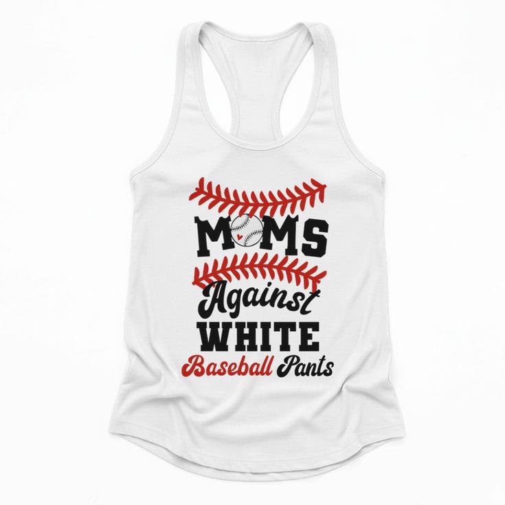 Moms Against Baseball Pants Baseball Mom Joke Flowy Tank