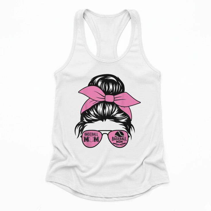 Mother Day Mama Retro Mama Mommy Baseball Mom Flowy Tank