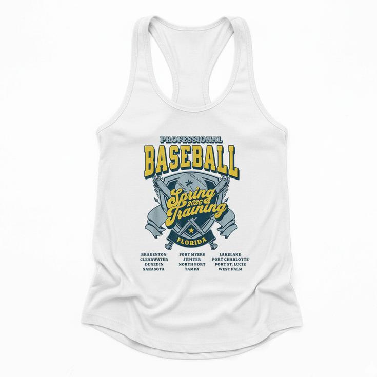 Professional Baseball Spring Training 2026 Florida Cities Flowy Tank