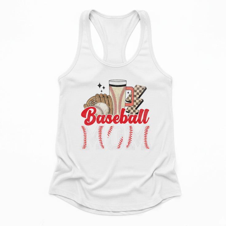 Retro Coffee Baseball Mama Mother's Day Baseball Mom Premium Flowy Tank