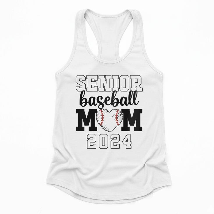 Senior Baseball Mom Class Of 2024 Senior Mom Game Day Raglan Baseball Tee Flowy Tank