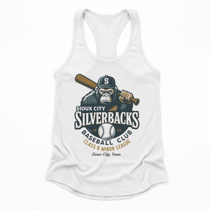 Sioux City Silverbacks Retro Minor League Baseball Flowy Tank