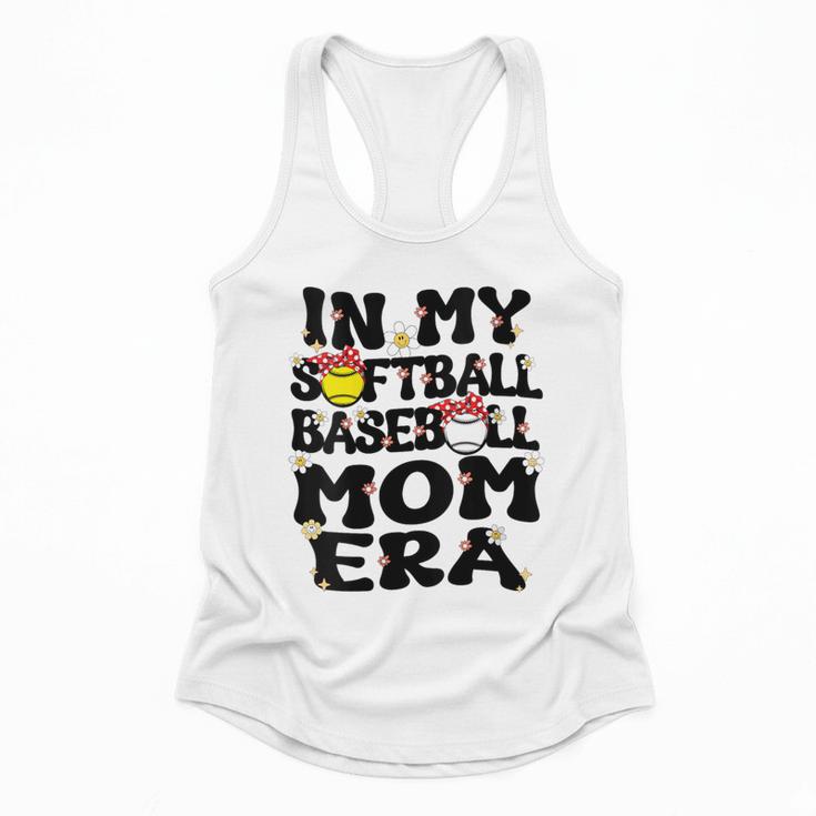 In My Softball Baseball Mom Era Retro Groovy Mom Of Both Flowy Tank In My Softball Baseball Mom Era Retro Groovy Mom Of Both Flowy Tank