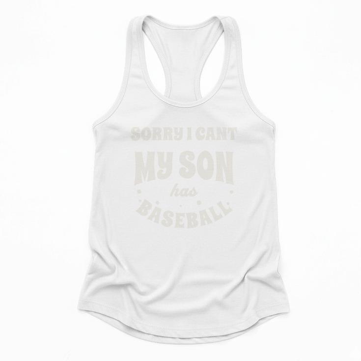 My Son Has Baseball Baseball Mom Mother's Day Sports Retro Flowy Tank