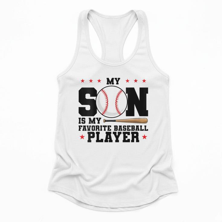 My Son Is My Favorite Baseball Player Baseball Mom Flowy Tank