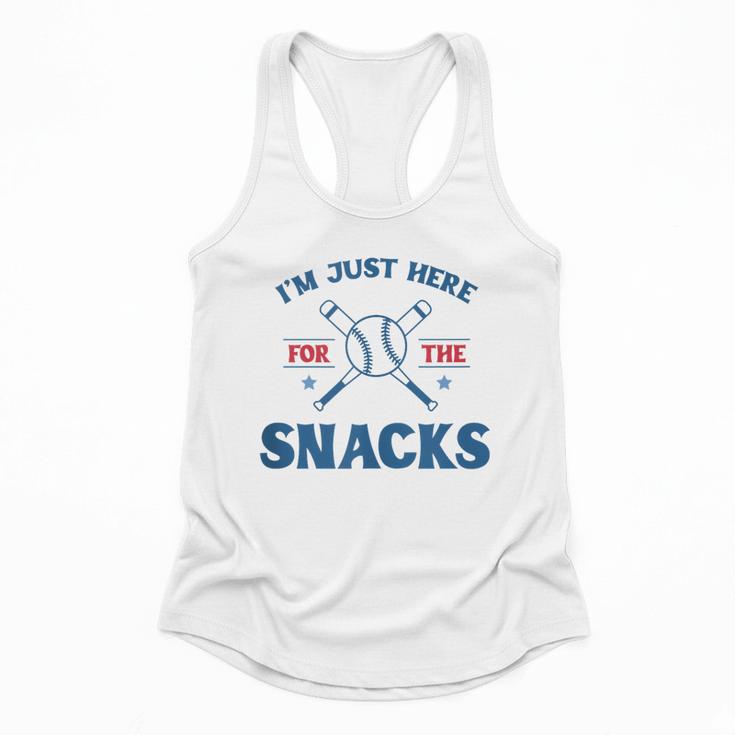 Spring 2024 Season Cute Baseball Mom Here For The Snacks Flowy Tank