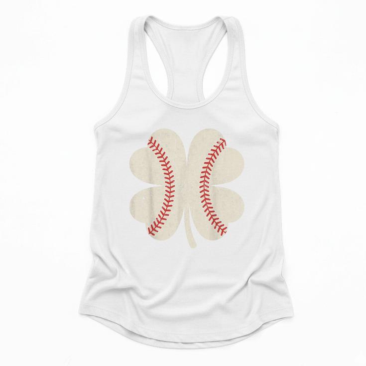 StPatrick’s Day Irish Shenanigans Baseball Fan Shamrock Tee Flowy Tank