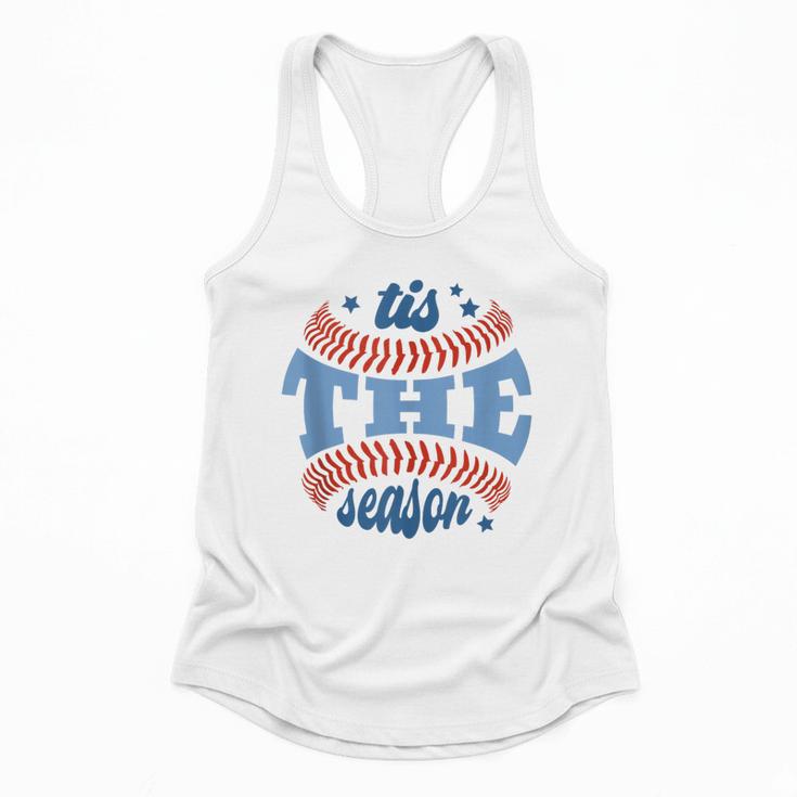 Tis The Season Baseball Mom Enthusiast Joy Flowy Tank