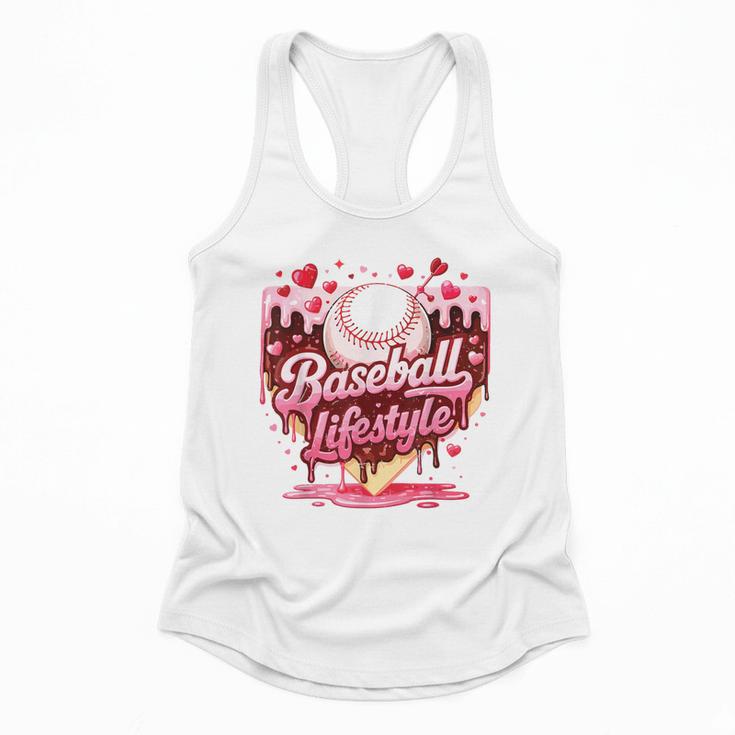 Valentine Baseball Lifestyle Home Plate Ice-Cream Drip Boys Flowy Tank