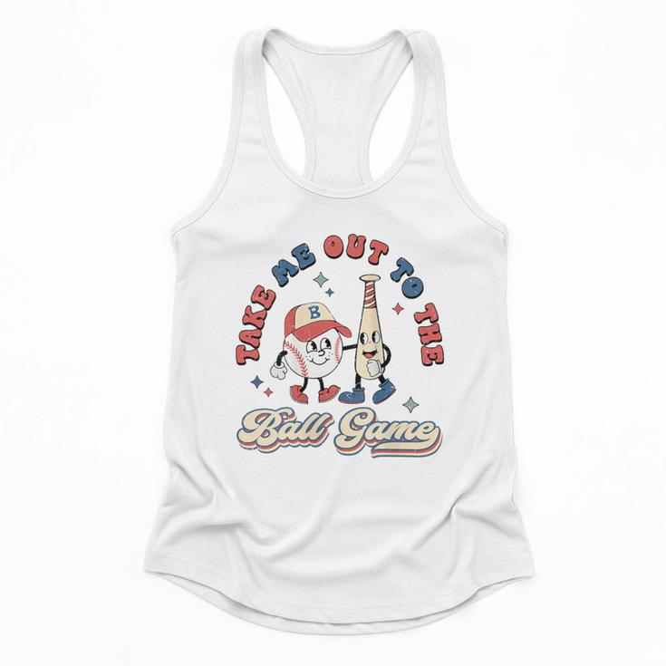 Vintage Baseball Mom Retro Style Tee For Proud Moms Flowy Tank