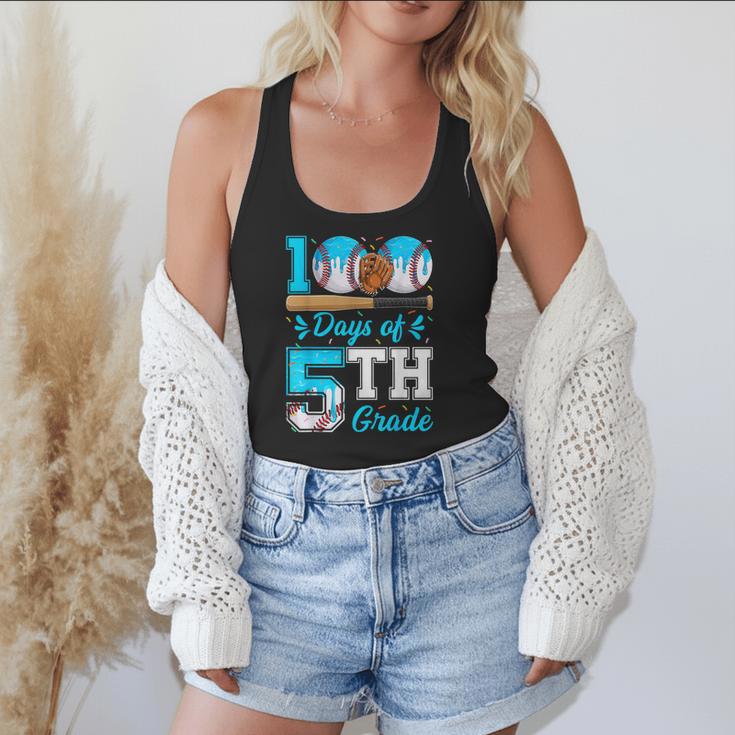 100 Days Of 5th Grade Baseball 100th Day Of School Boys Kids Flowy Tank 100 Days Of 5th Grade Baseball 100th Day Of School Boys Kids Flowy Tank