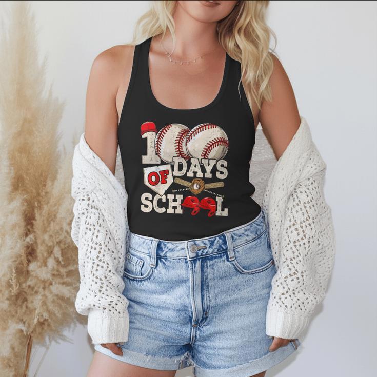 100 Days Of School Baseball 100th Day Of School Kids Teacher Flowy Tank 100 Days Of School Baseball 100th Day Of School Kids Teacher Flowy Tank