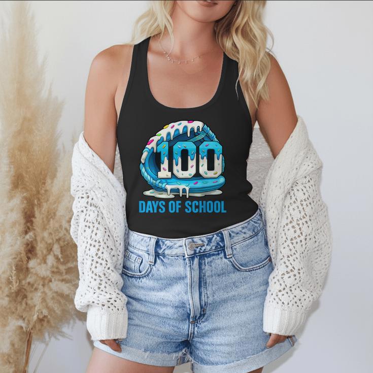 100 Days Of School Baseball Drip Ice Cream Kid Boy 100th Day Flowy Tank