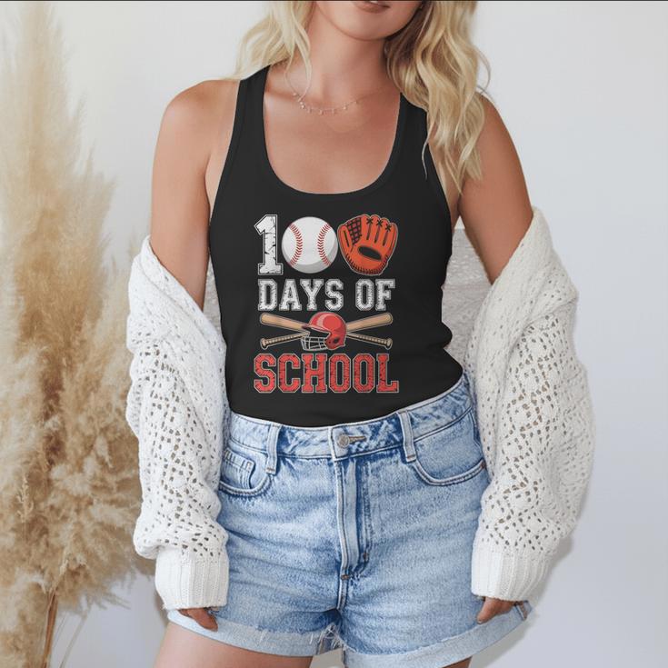 100 Days Of School Baseball Player Teacher Student Flowy Tank 100 Days Of School Baseball Player Teacher Student Flowy Tank