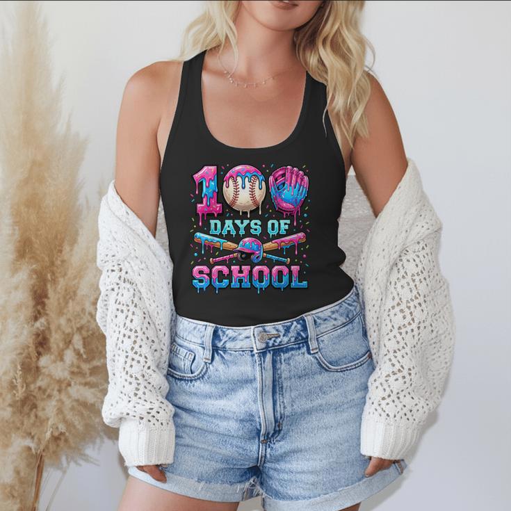 100 Days Of School Baseball Sports Drip Graphic Flowy Tank 100 Days Of School Baseball Sports Drip Graphic Flowy Tank