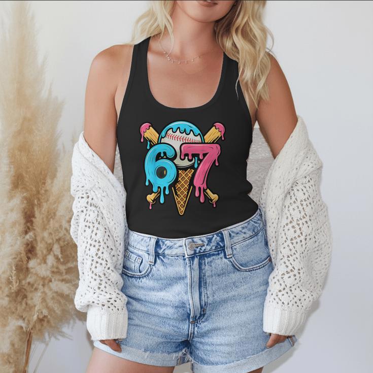 67 Baseball Ice Cream Drip Player Flowy Tank 67 Baseball Ice Cream Drip Player Flowy Tank