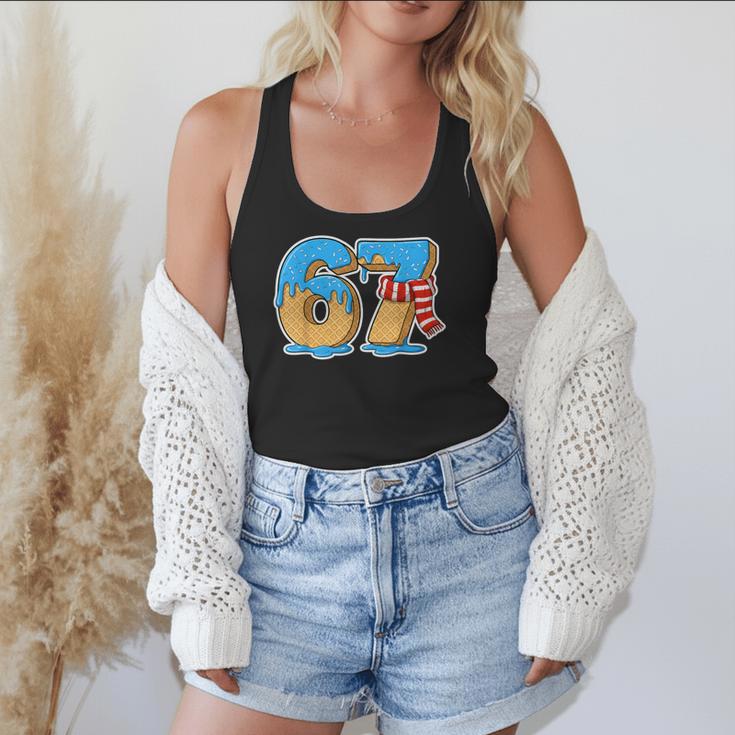 67 Ice Cream Drip Six Seven Baseball Drip 67 Boys Meme Flowy Tank