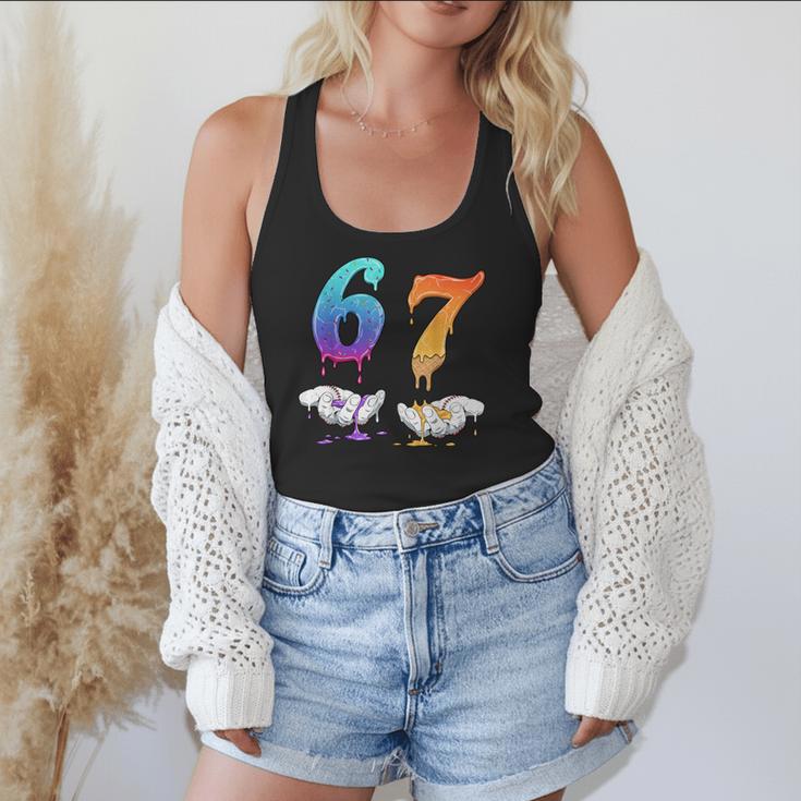 Baseball 67 Ice Cream Drip Six Seven Boys Meme Flowy Tank