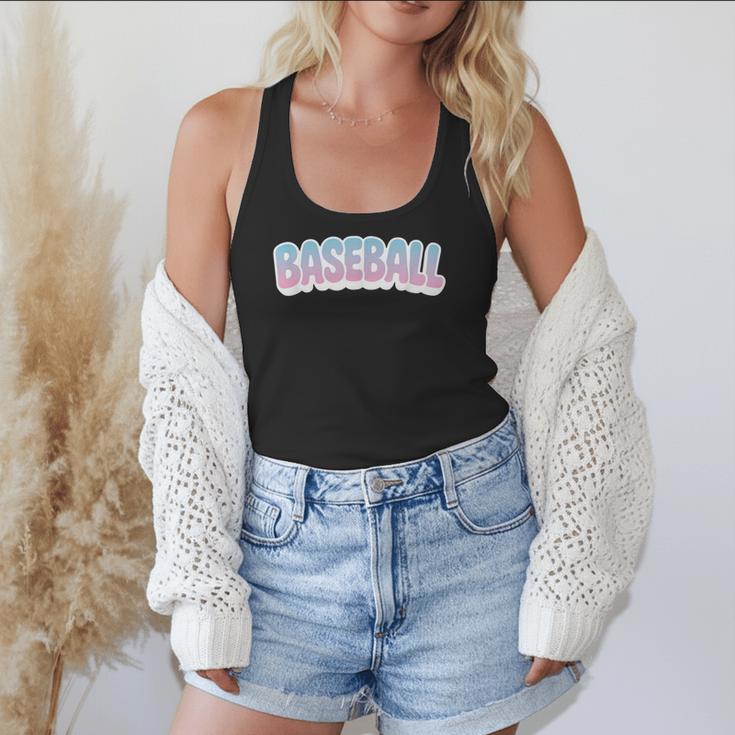 Baseball Bubble Letter Flowy Tank