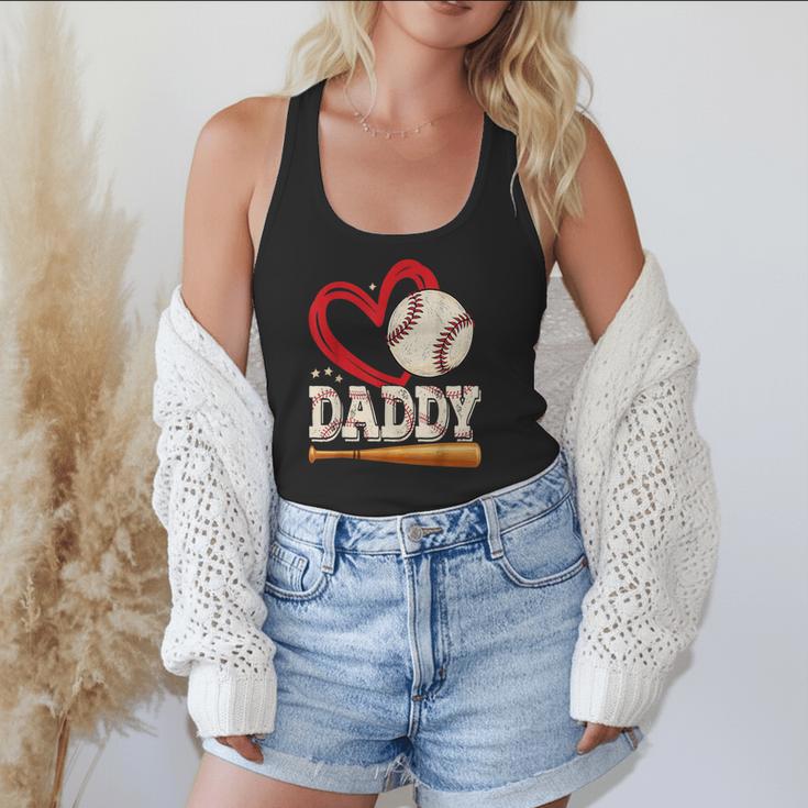 Baseball Daddy Baseball Heart Family Matching Flowy Tank
