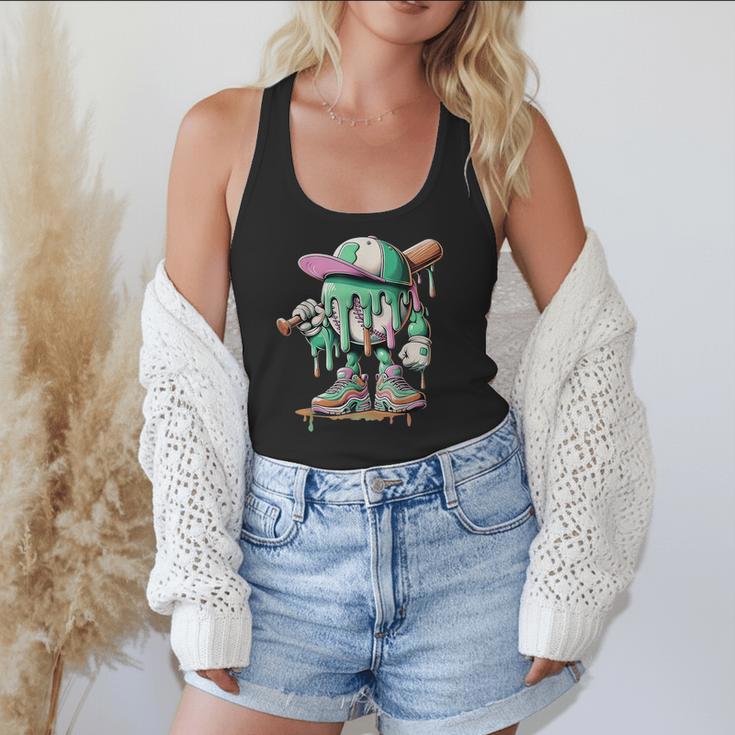 Baseball Drip For Boys Ice Cream Drip Baseball Flowy Tank Baseball Drip For Boys Ice Cream Drip Baseball Flowy Tank