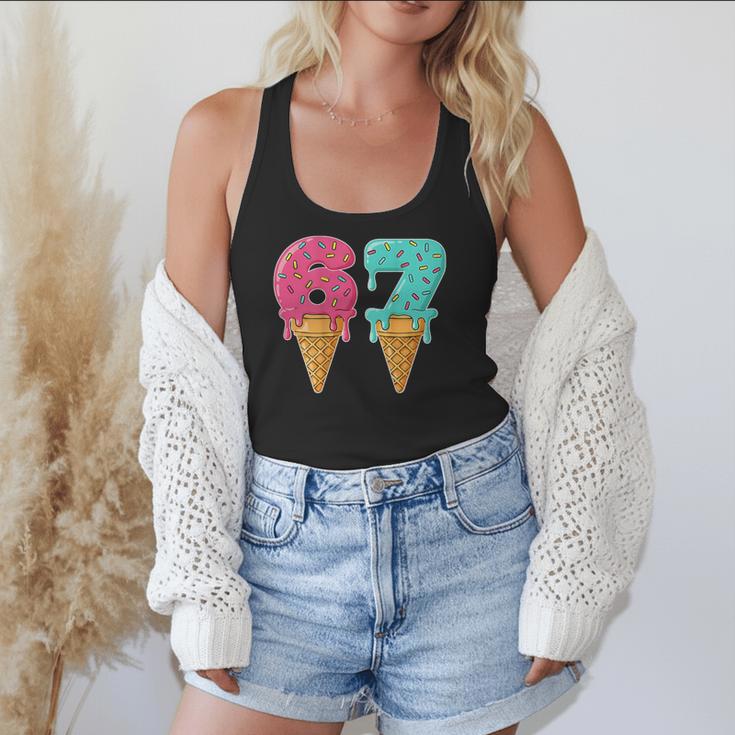 Baseball Drip Ice Cream 67 Baseball Flowy Tank