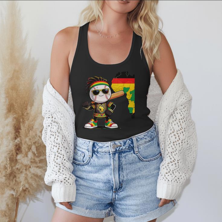 Baseball Drip Ice Cream Boys Youth Kids History Month Flowy Tank