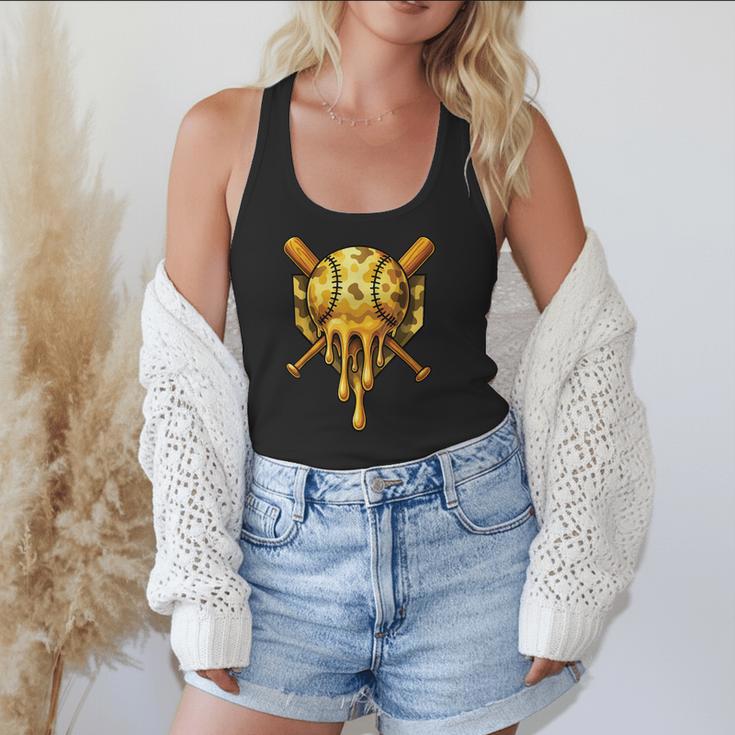 Baseball Drip Ice Cream Camo Cool Flowy Tank Baseball Drip Ice Cream Camo Cool Flowy Tank