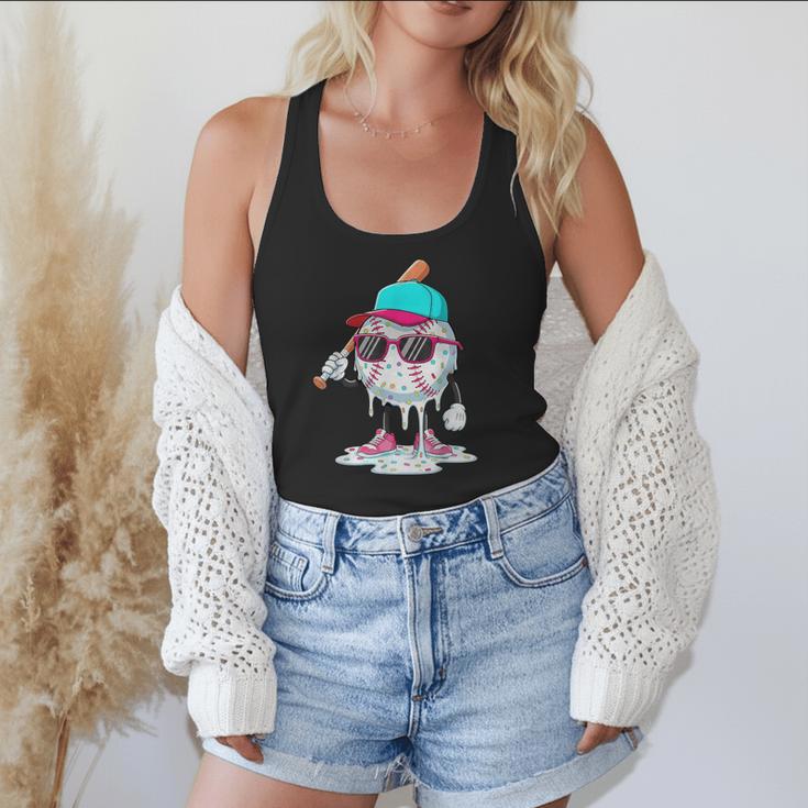 Baseball Drip Ice Cream Lifestyle Sprinkless Boy Kid Flowy Tank