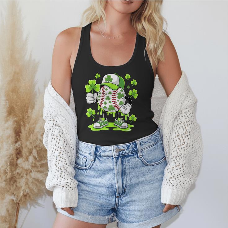 Baseball Drip Ice Cream Shamrock Irish St Patricks Men Flowy Tank