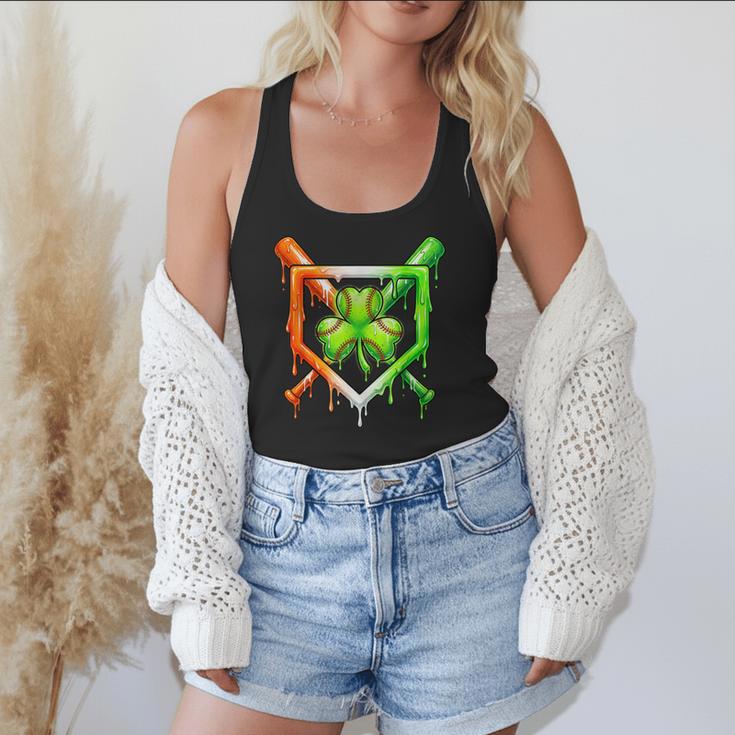Baseball Drip Ice Cream St Patricks Day Shamrock Flowy Tank Baseball Drip Ice Cream St Patricks Day Shamrock Flowy Tank