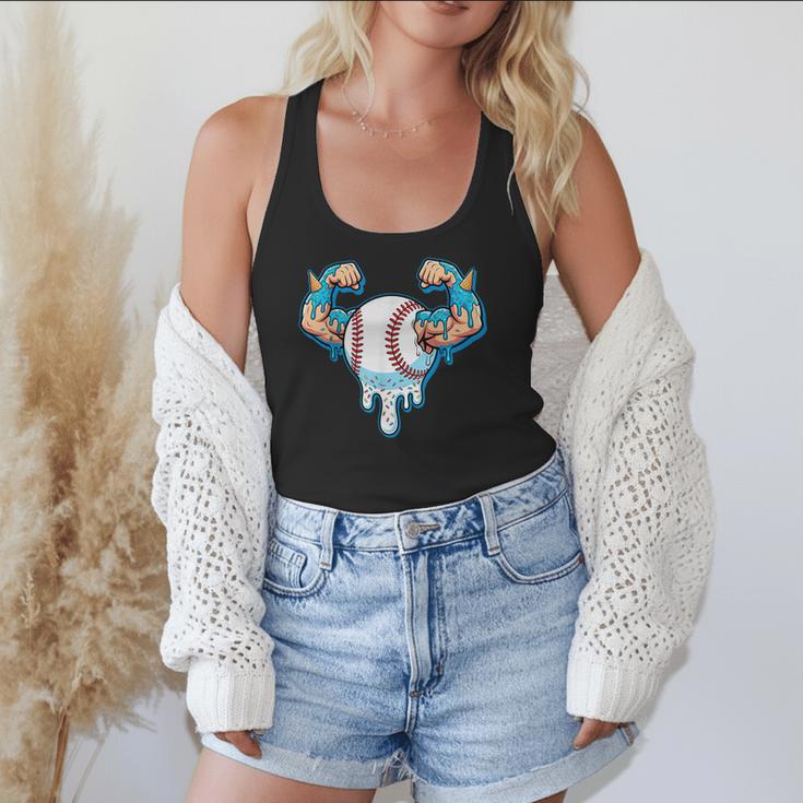 Baseball Drip Ice Cream Strong Character Flowy Tank Baseball Drip Ice Cream Strong Character Flowy Tank