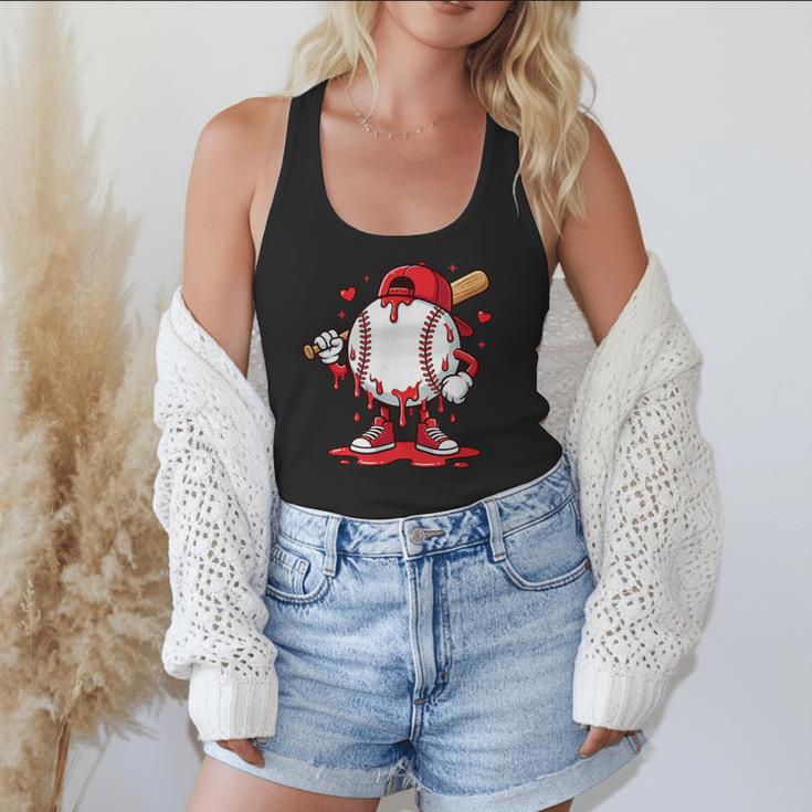 Baseball Drip Icecream Men Boy Valentine Flowy Tank Baseball Drip Icecream Men Boy Valentine Flowy Tank