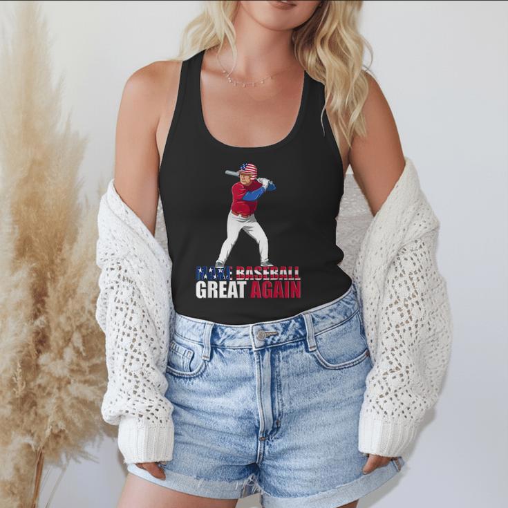 Make Baseball Great Again Donald Trump Baseball Flowy Tank Make Baseball Great Again Donald Trump Baseball Flowy Tank