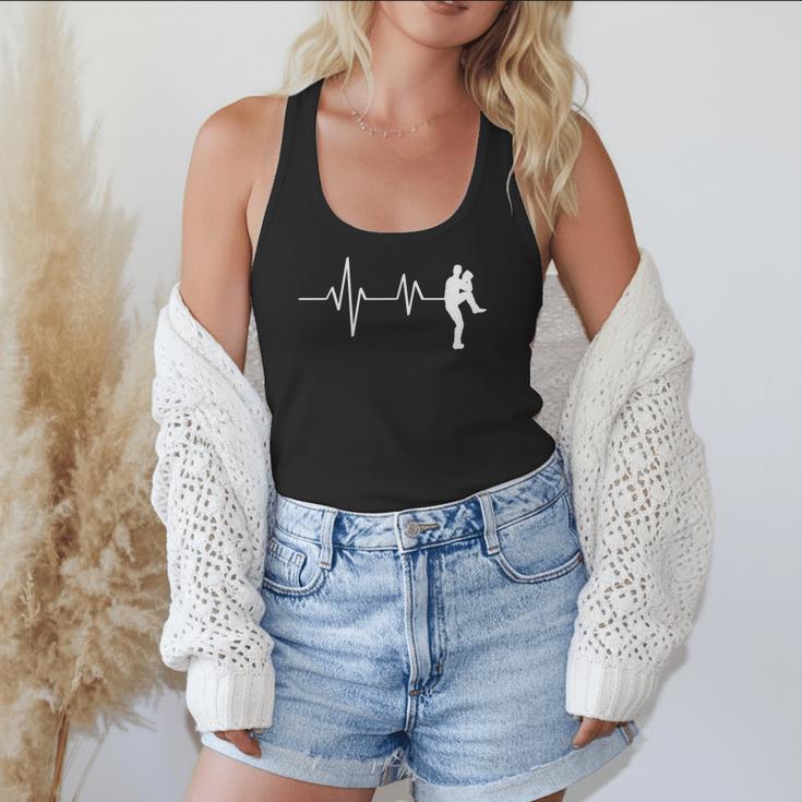 Baseball Heartbeat Pitcher Position Simple Line Art Flowy Tank Baseball Heartbeat Pitcher Position Simple Line Art Flowy Tank