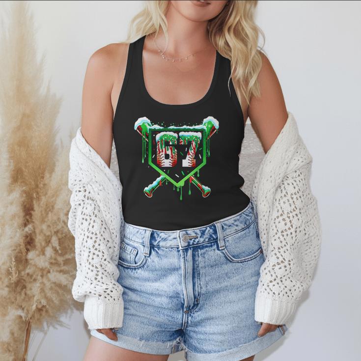 Baseball Ice Cream Drip Number 67 Six Seven Meme Christmas Flowy Tank