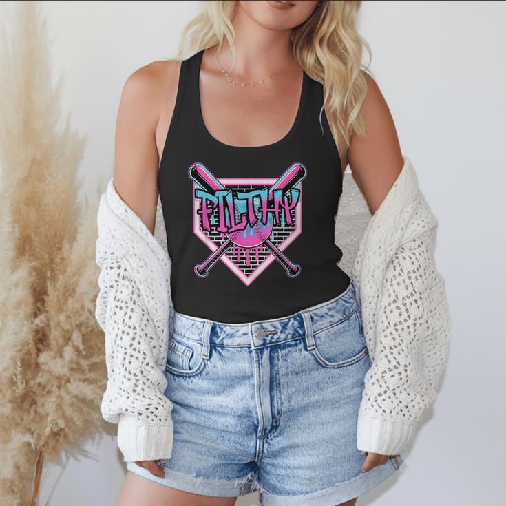 Baseball Ice Cream Drip Pitcher Filthy Flowy Tank