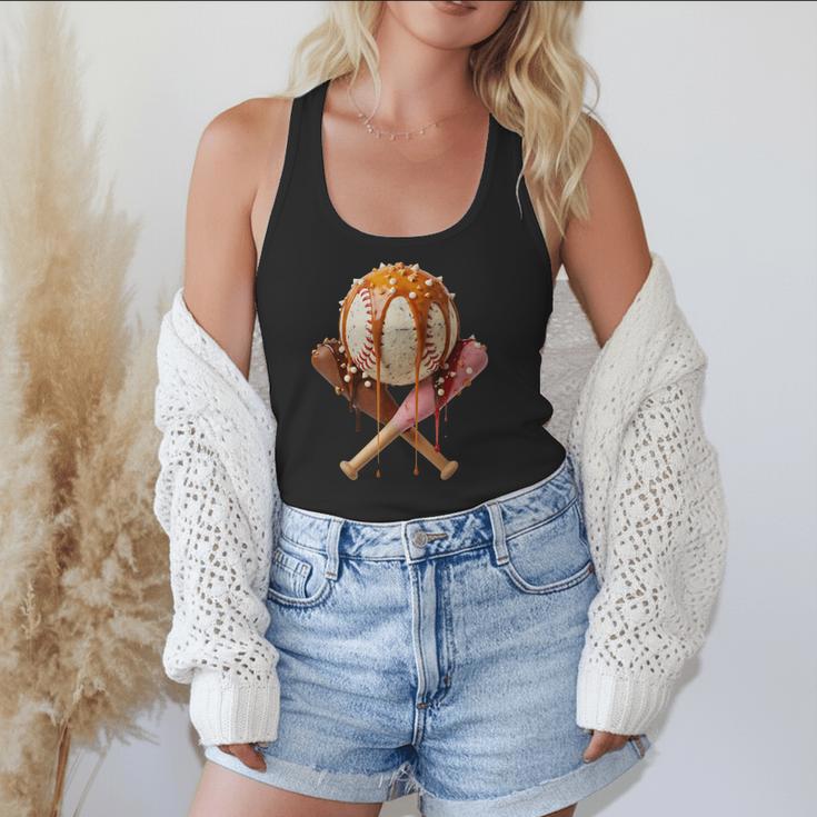 Baseball Ice Cream Drip Style Melting Ice Cream Youth Teen Flowy Tank Baseball Ice Cream Drip Style Melting Ice Cream Youth Teen Flowy Tank