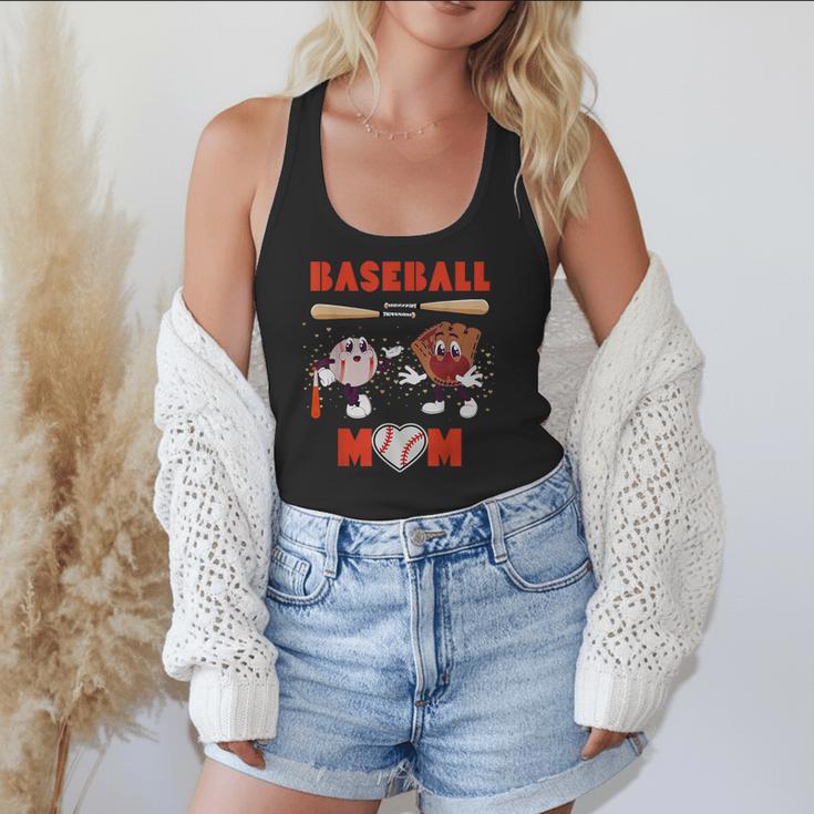 Baseball Mom Heart Baseball Mama Mother's Day Flowy Tank Baseball Mom Heart Baseball Mama Mother's Day Flowy Tank