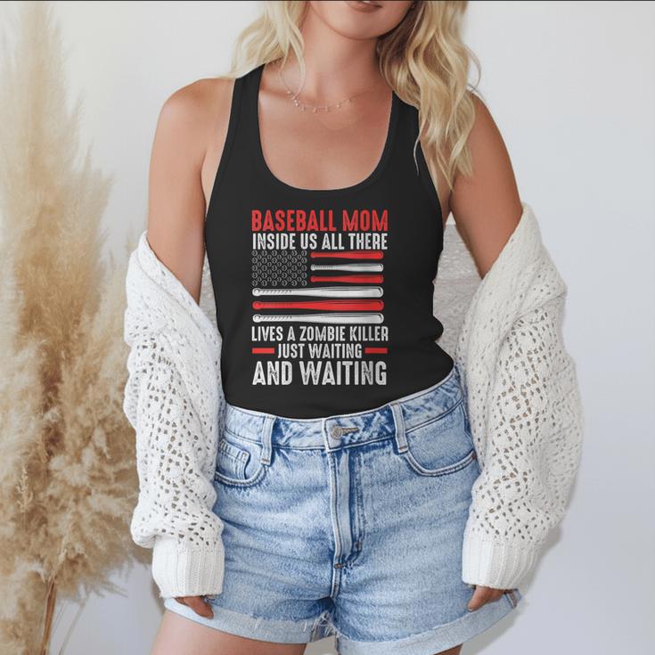 Baseball Mom Inside Us All There Lives a Zombie Sport Flowy Tank