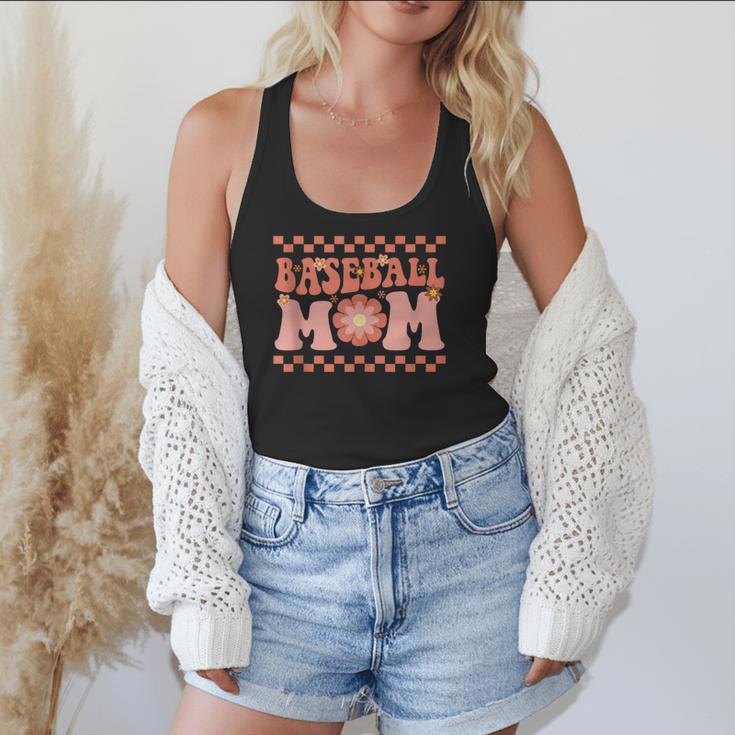 Baseball Mom Baseball Player Mama Women Groovy Flowy Tank Baseball Mom Baseball Player Mama Women Groovy Flowy Tank