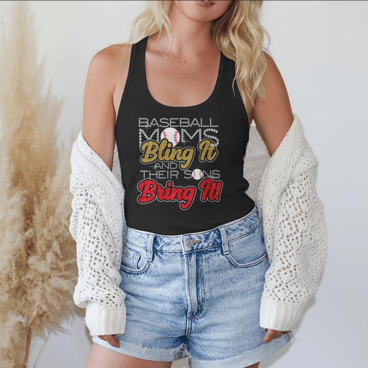 Baseball Moms Bling It & Their Sons Bring It For Women Flowy Tank